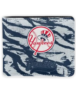 New York Yankees Wallet - Abstract Stripes Navy