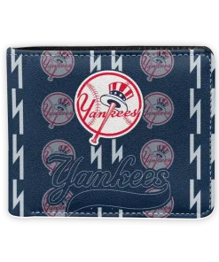 New York Yankees Wallet - Bolt Rows Navy