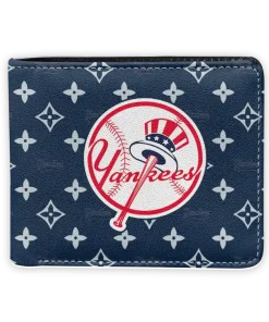New York Yankees Wallet - Iconic Monogram Bloom Navy