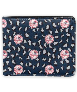 New York Yankees Wallet - Leopard Texture Navy