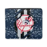New York Yankees Wallet - Torn Stripe Chaos Navy Black