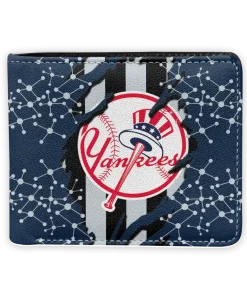 New York Yankees Wallet - Torn Stripe Chaos Navy Black