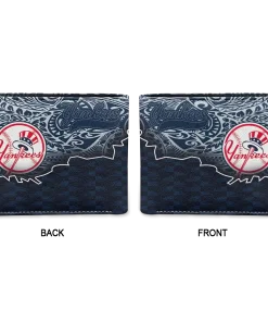 Alternative view of New York Yankees Wallet - Tribal Fade Fusion Navy Black