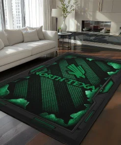 North Texas Mean Green Rug - Torn Mesh Green