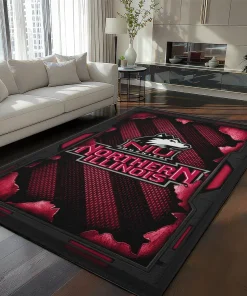 Northern Illinois Huskies Rug - Torn Mesh Red