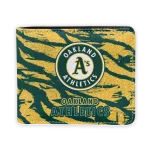 Oakland Athletics Wallet - Abstract Stripes Green