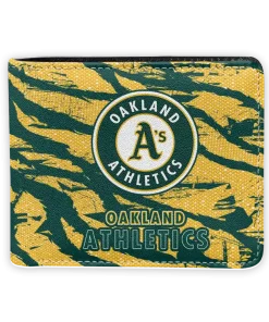Oakland Athletics Wallet - Abstract Stripes Green