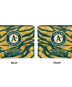 Alternative view of Oakland Athletics Wallet - Abstract Stripes Green