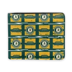 Oakland Athletics Wallet - Block Pattern Crocs Yellow