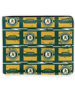 Oakland Athletics Wallet - Block Pattern Crocs Yellow