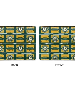 Alternative view of Oakland Athletics Wallet - Block Pattern Crocs Yellow