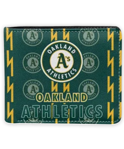 Oakland Athletics Wallet - Bolt Rows Green
