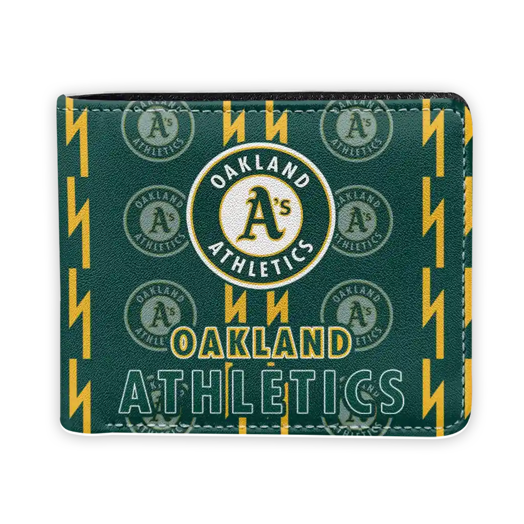 Oakland Athletics Wallet - Bolt Rows Green