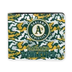 Oakland Athletics Wallet - Camouflage Patches Green White