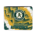 Oakland Athletics Wallet - Customized Vintage Style Green White