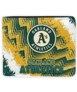 Oakland Athletics Wallet - Customized Vintage Style Green White