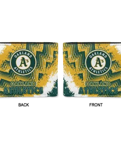 Alternative view of Oakland Athletics Wallet - Customized Vintage Style Green White
