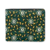Oakland Athletics Wallet - Leopard Texture Green