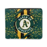 Oakland Athletics Wallet - Torn Stripe Chaos Green Black