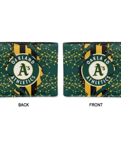 Alternative view of Oakland Athletics Wallet - Torn Stripe Chaos Green Black