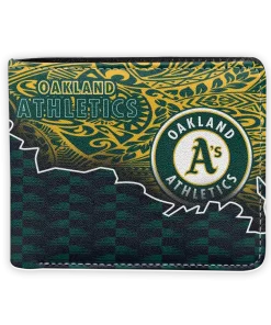 Oakland Athletics Wallet - Tribal Fade Fusion Green Black