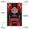 Ohio State Buckeyes Rug - Customized Football Laces Scarlet