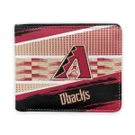 Arizona Diamondbacks Wallet - Personalized Checkerboard Brush Red Black
