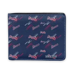 Atlanta Braves Wallet - Personalized Streak Motif Navy