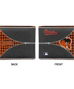 Alternative view of Baltimore Orioles Wallet - Personalized Zipper Split Orange Black