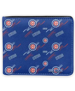 Chicago Cubs Wallet - Personalized Streak Motif Blue