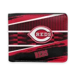 Cincinnati Reds Wallet - Personalized Checkerboard Brush Red Black