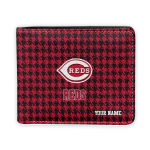 Cincinnati Reds Wallet - Personalized Classic Houndstooth Red