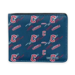 Cleveland Guardians Wallet - Personalized Streak Motif Navy Blue