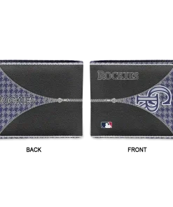 Alternative view of Colorado Rockies Wallet - Personalized Zipper Split Blue Black