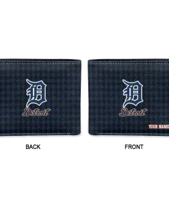 Alternative view of Detroit Tigers Wallet - Personalized Classic Houndstooth Navy