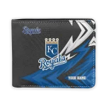 Kansas City Royals Wallet - Personalized Sharp Arrow Streaks Royal Blue Black