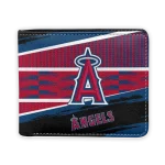 Los Angeles Angels Wallet - Personalized Checkerboard Brush Blue Red