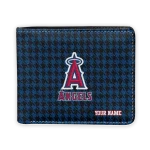 Los Angeles Angels Wallet - Personalized Classic Houndstooth Blue