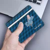 Los Angeles Dodgers Wallet - Personalized Cube Illusion Blue
