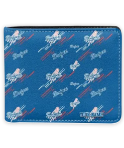 Los Angeles Dodgers Wallet - Personalized Streak Motif Blue