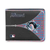 Miami Marlins Wallet - Personalized Zipper Split Blue Black
