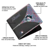 Miami Marlins Wallet - Personalized Zipper Split Blue Black