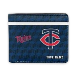 Minnesota Twins Wallet - Personalized Cube Illusion Navy