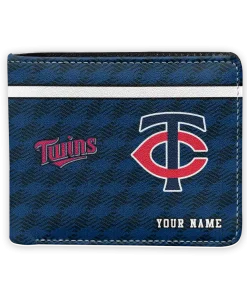 Minnesota Twins Wallet - Personalized Cube Illusion Navy