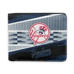 New York Yankees Wallet - Personalized Checkerboard Brush Navy Black