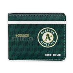 Oakland Athletics Wallet - Personalized Cube Illusion Green