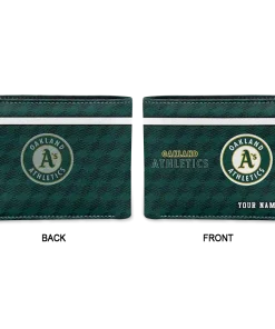 Alternative view of Oakland Athletics Wallet - Personalized Cube Illusion Green