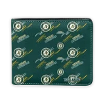 Oakland Athletics Wallet - Personalized Streak Motif Green