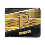 Pittsburgh Pirates Wallet - Personalized Checkerboard Brush Yellow Black