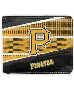 Pittsburgh Pirates Wallet - Personalized Checkerboard Brush Yellow Black